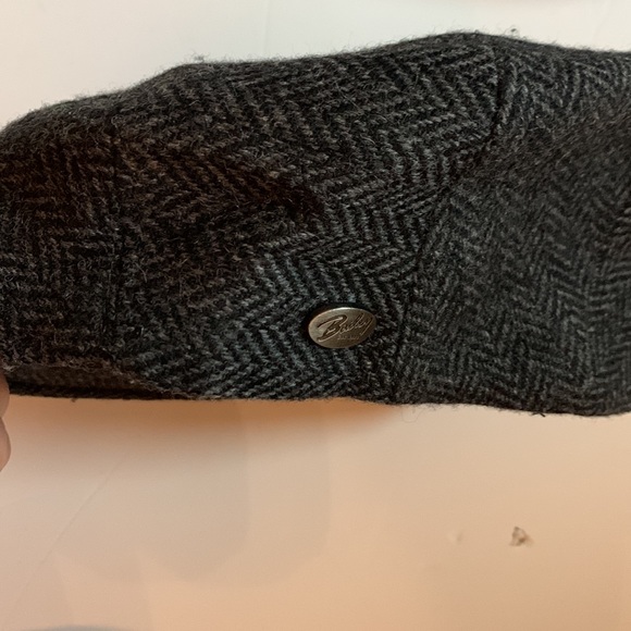 NWT Bailey of Hollywood TWEED FLAT CAP BLACK/Grey for men/women size S petit - Picture 4 of 9